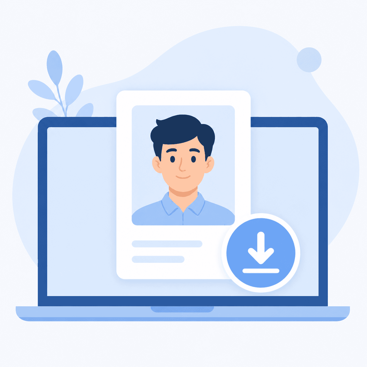 Downloading the compliant ID photo instantly